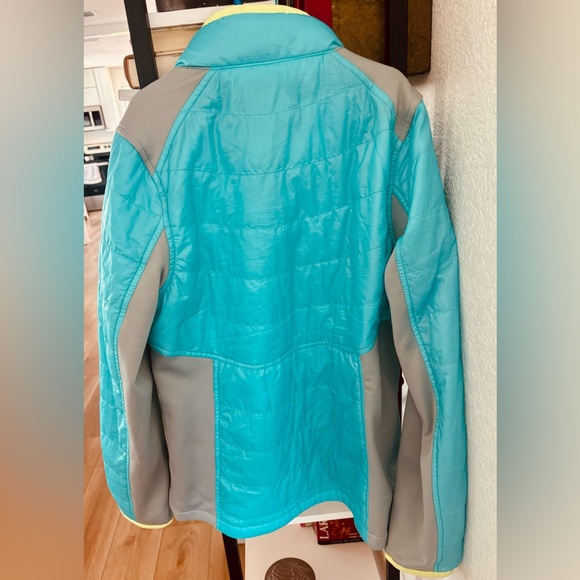 LANDS’ END Aqua and Yellow Girls Jacket- Size Large ⭐️SALE 2/$40 - Picture 4 of 4